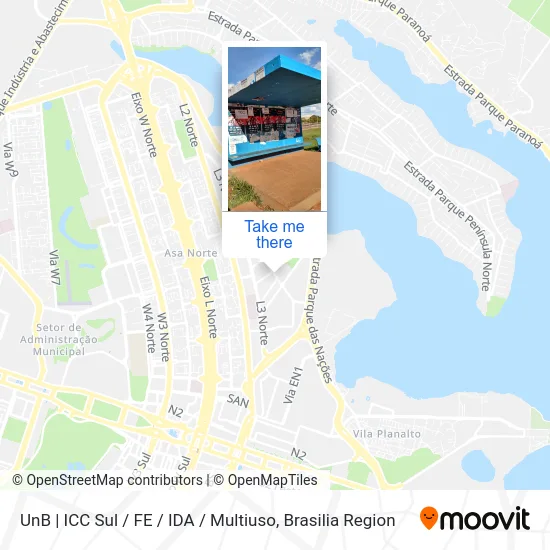 UnB | ICC Sul / FE / IDA / Multiuso map