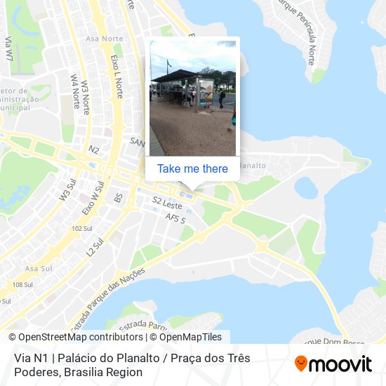 Via N1 | Palácio do Planalto / Praça dos Três Poderes map