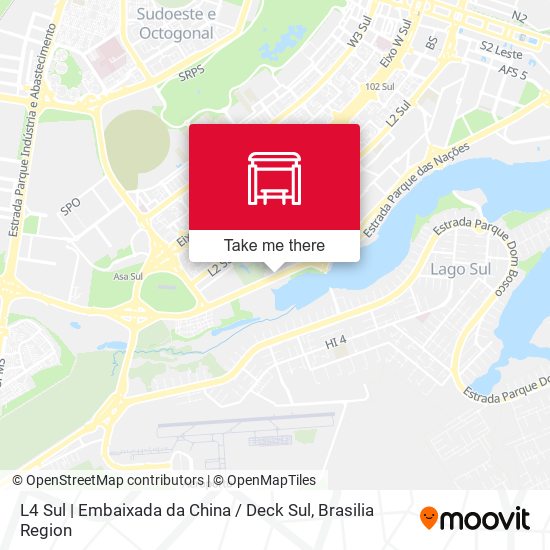 L4 Sul | Embaixada da China / Deck Sul map