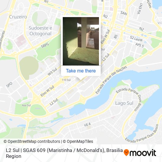 L2 Sul | SGAS 609 (Maristinha / McDonald's) map