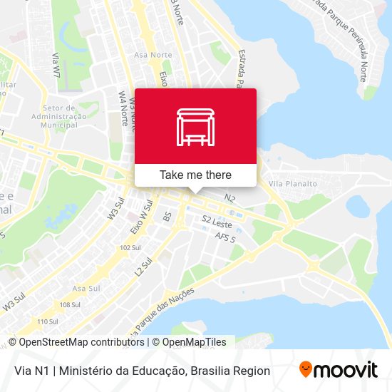 Via N1 | Ministério da Educação map