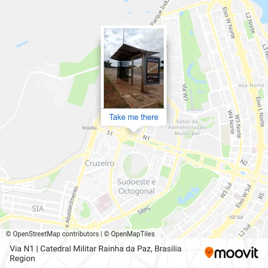 Via N1 | Catedral Militar Rainha da Paz map