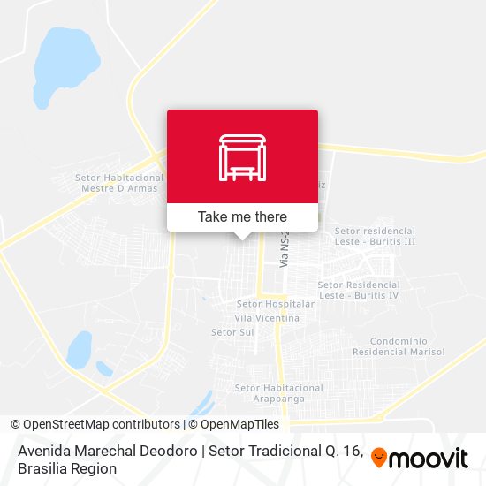 Avenida Marechal Deodoro | Setor Tradicional Q. 16 map