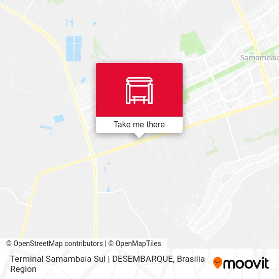 Terminal Samambaia Sul | DESEMBARQUE map