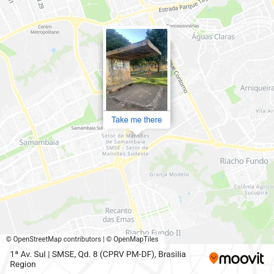 1ª Av. Sul | SMSE, Qd. 8 (CPRV PM-DF) map