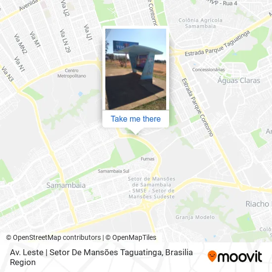 Av. Leste | Setor De Mansões Taguatinga map