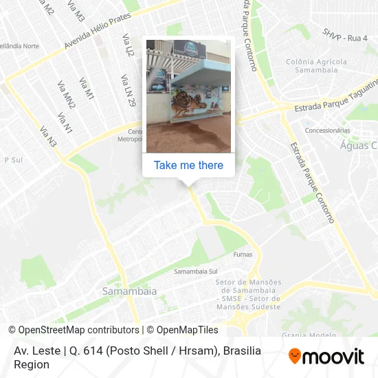 Av. Leste | Q. 614 (Posto Shell / Hrsam) map