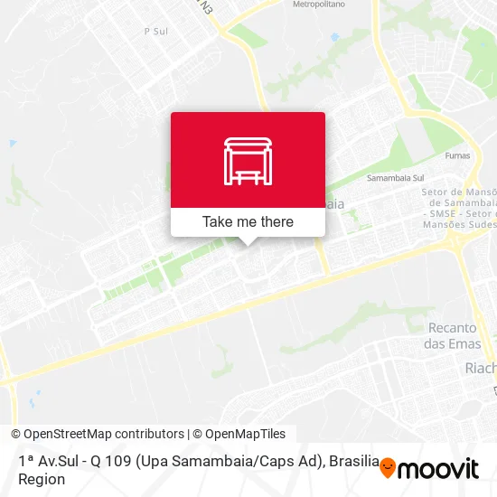 1ª Av.Sul - Q 109 (Upa Samambaia / Caps Ad) map