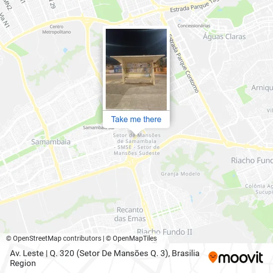 Av. Leste | Q. 320 (Setor De Mansões Q. 3) map