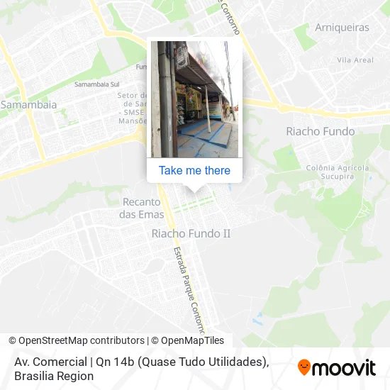 Av. Comercial | Qn 14b (Quase Tudo Utilidades) map