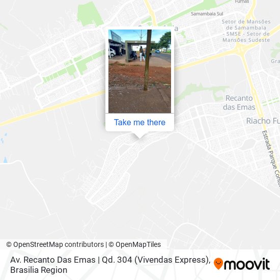 Mapa Av. Recanto Das Emas | Qd. 304 (Vivendas Express)