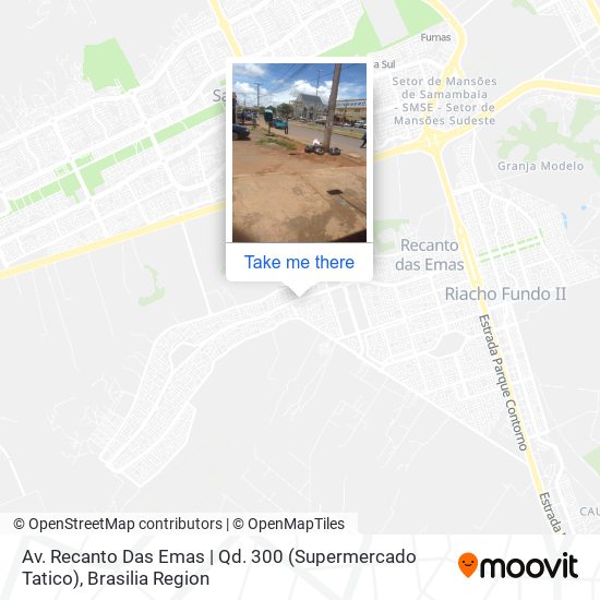 Av. Recanto Das Emas | Qd. 300 (Supermercado Tatico) map