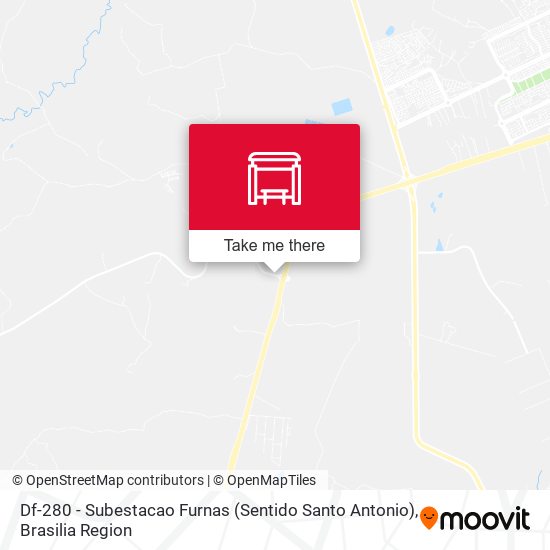 Df-280 - Subestacao Furnas (Sentido Santo Antonio) map