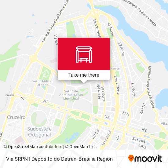 Via SRPN | Deposito do Detran map