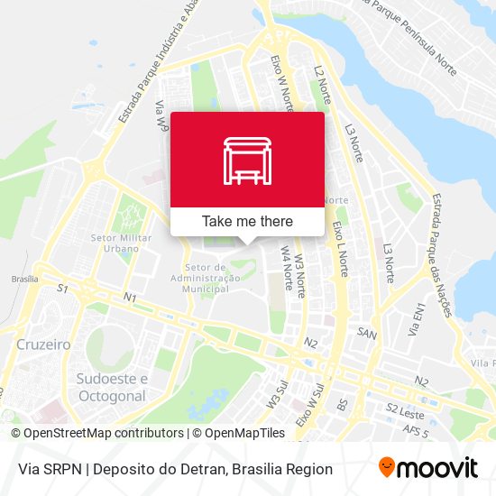 Via SRPN | Deposito do Detran map