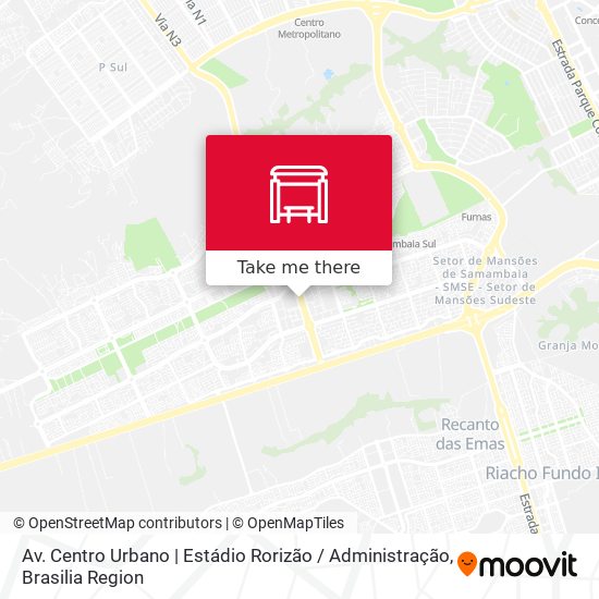 Av. Centro Urbano | Estádio Rorizão / Administração map