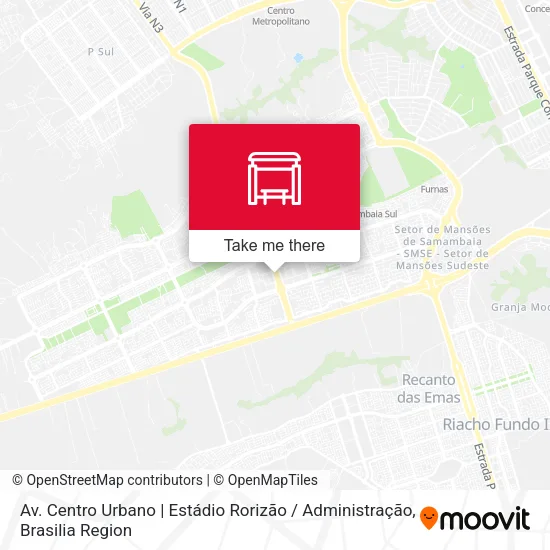 Av. Centro Urbano | Estádio Rorizão / Administração map