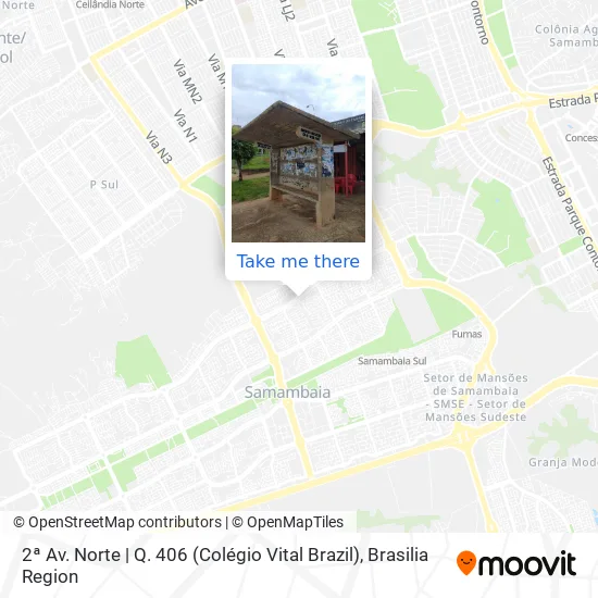 2ª Av. Norte | Q. 406 (Colégio Vital Brazil) map