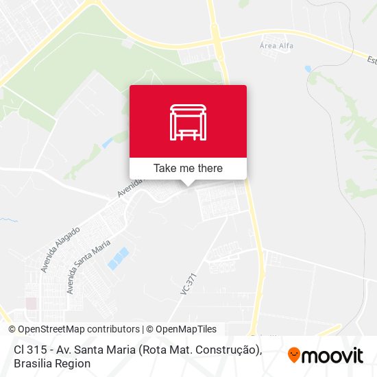 Cl 315 - Av. Santa Maria (Rota Mat. Construção) map