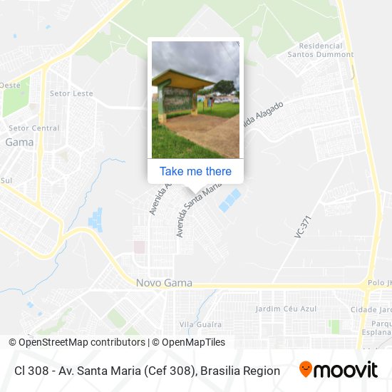 Cl 308 - Av. Santa Maria (Cef 308) map