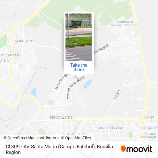 Cl 309 - Av. Santa Maria (Campo Futebol) map