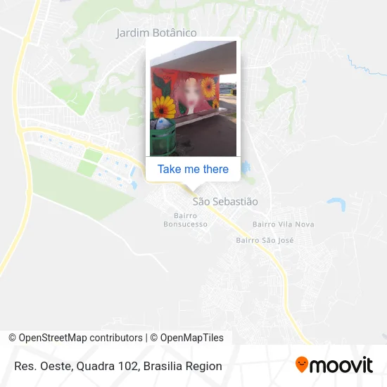 Res. Oeste, Quadra 102 map