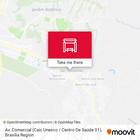 Av. Comercial (Caic Unesco / Centro De Saúde 01) map