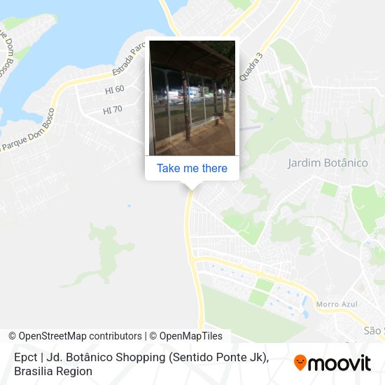 Epct | Jd. Botânico Shopping (Sentido Ponte Jk) map