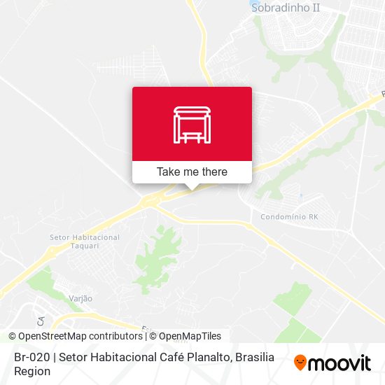 Mapa Br-020 | Setor Habitacional Café Planalto