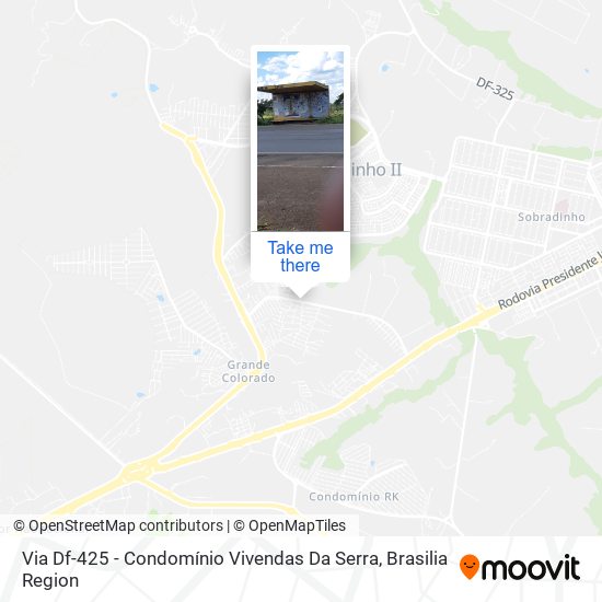 Via Df-425 - Condomínio Vivendas Da Serra map
