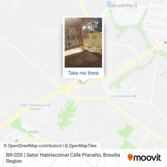 BR-020 | Setor Habitacional Café Planalto map