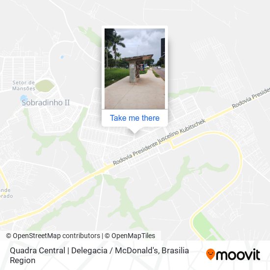 Quadra Central | Delegacia / McDonald's map