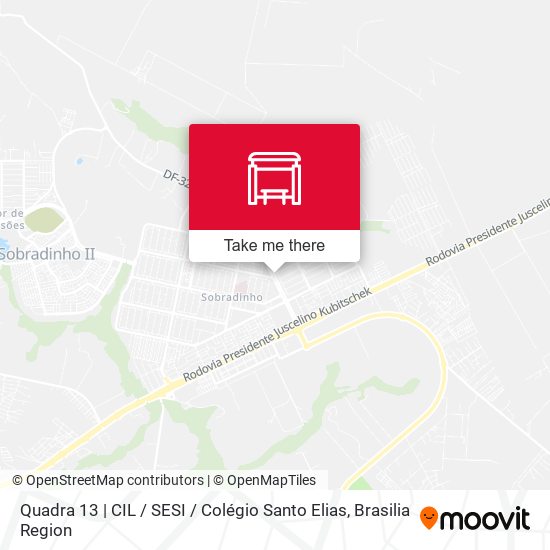 Quadra 13 | CIL / SESI / Colégio Santo Elias map
