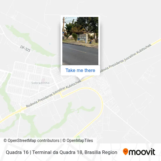 Quadra 16 | Terminal da Quadra 18 map