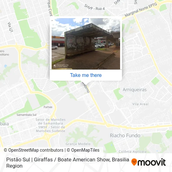 Pistão Sul | Giraffas / Boate American Show map
