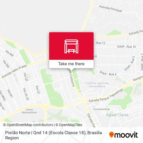 Pistão Norte | Qnd 14 (Escola Classe 18) map