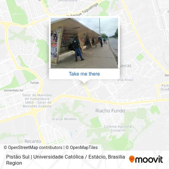 Pistão Sul | Universidade Católica / Estácio map