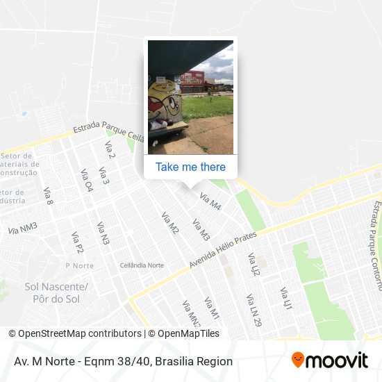 Av. M Norte - Eqnm 38/40 map