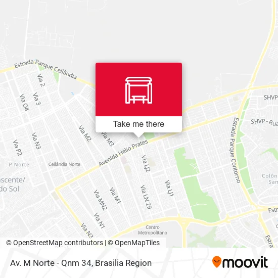 Av. M Norte - Qnm 34 map