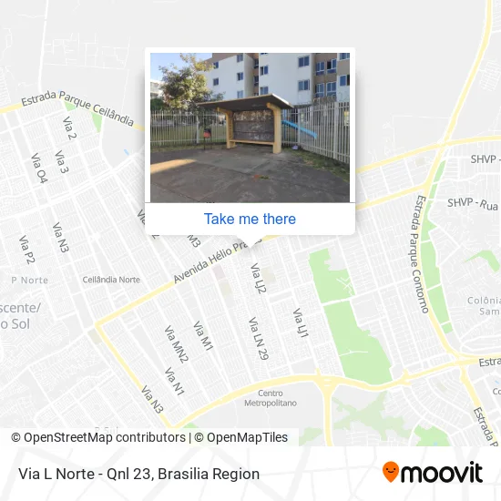 Via L Norte - Qnl 23 map