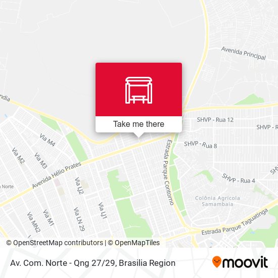 Mapa Av. Com. Norte - Qng 27/29