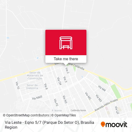 Via Leste - Eqno 5 / 7 (Parque Do Setor O) map