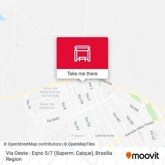 Via Oeste - Eqno 5 / 7 (Superm. Caíque) map