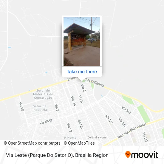 Via Leste (Parque Do Setor O) map