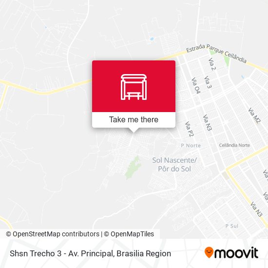 Shsn Trecho 3 - Av. Principal map