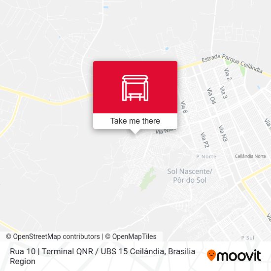 Rua 10 | Terminal QNR / UBS 15 Ceilândia map