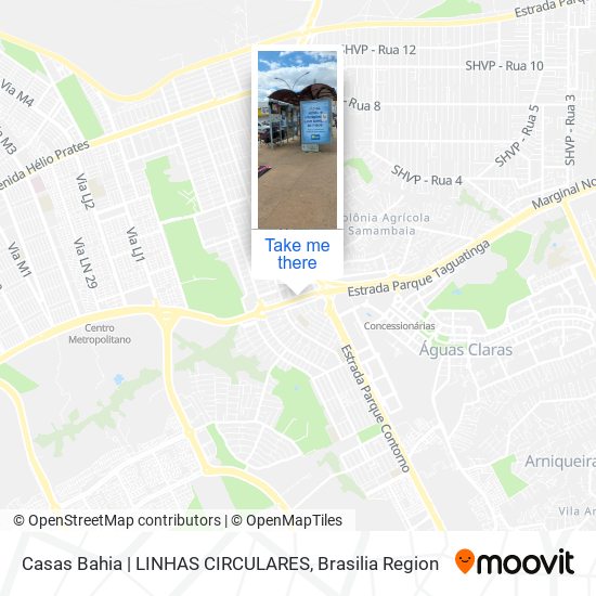 Mapa Casas Bahia | LINHAS CIRCULARES