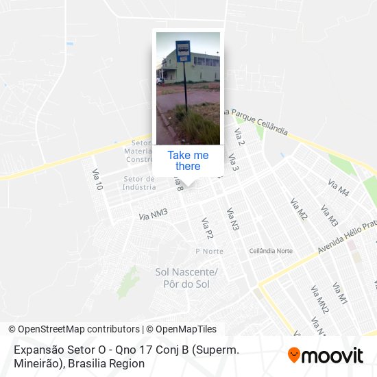 Expansão Setor O - Qno 17 Conj B (Superm. Mineirão) map