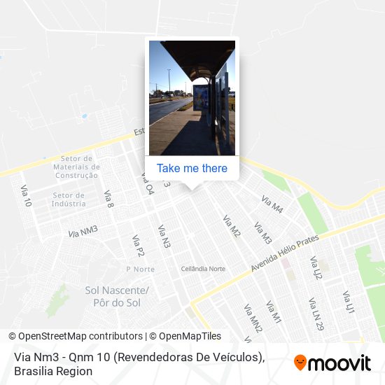 Via Nm3 - Qnm 10 (Revendedoras De Veículos) map