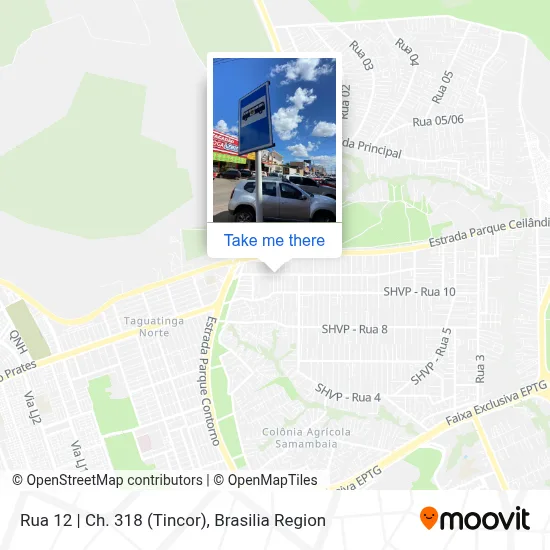 Rua 12 | Ch. 318 (Tincor) map